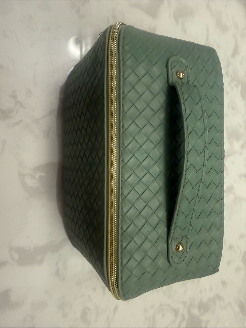 Amazon Woven Cosmetic Case - Sage Green